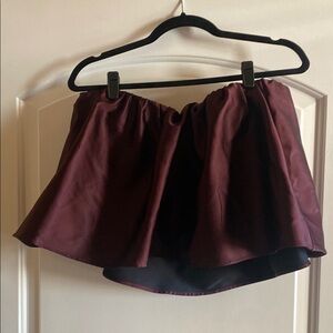 Burgundy skirt with shorts!